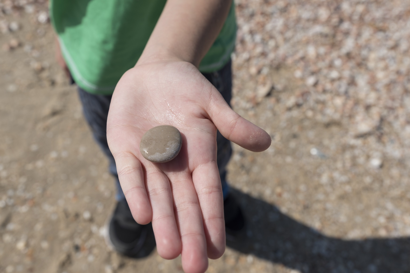 Imagine: A pebble in the palm