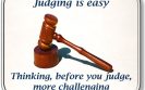 Judging is easy