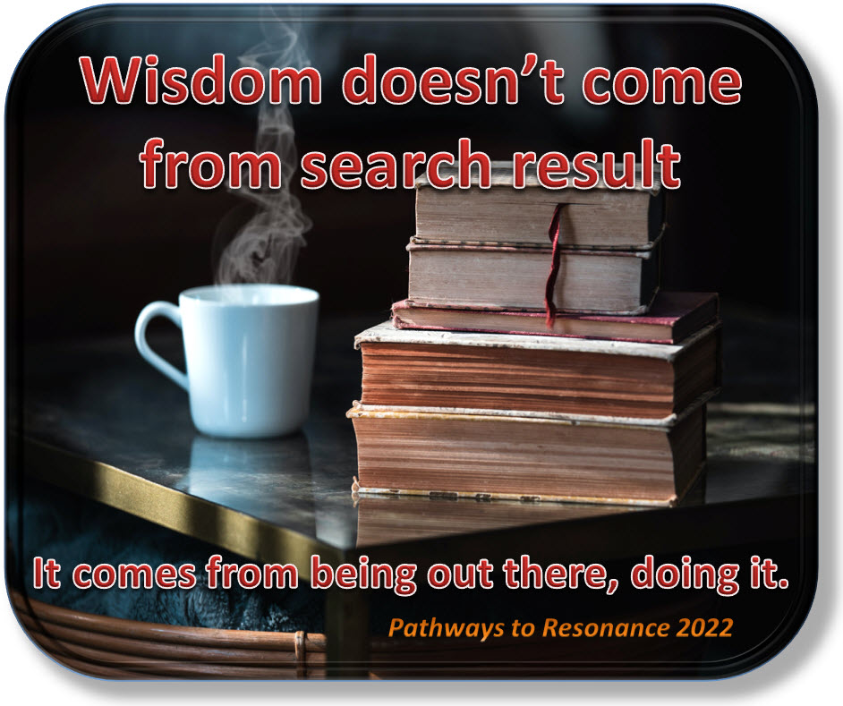 Wisdom doesn't come from search result