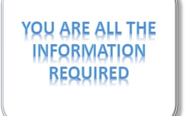 You are all the information required